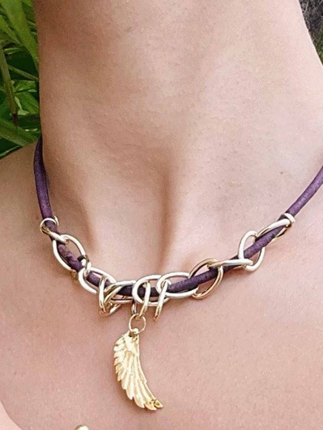 Astral Cork Necklace in Purple